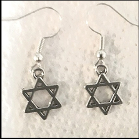 Hanukkah Star of David earrings Jewish Star of David Jewelry Gift NEW Handmade - Picture 5 of 6